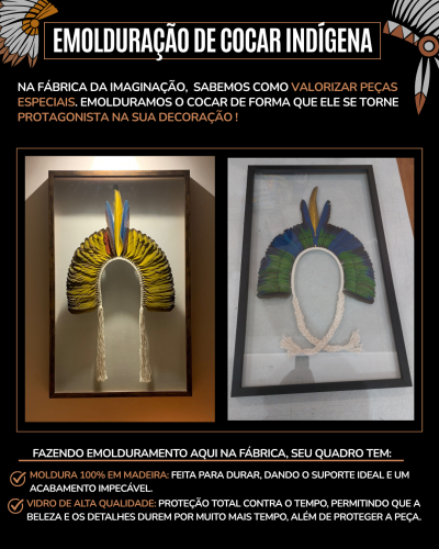 molduras cocar indígena